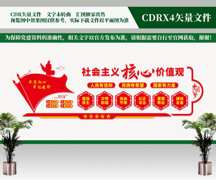 社會主義核心價值觀文化墻