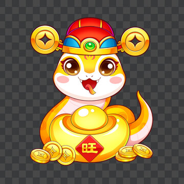 蛇年國潮插畫2025窗貼
