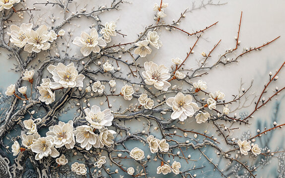 刺繡梅花