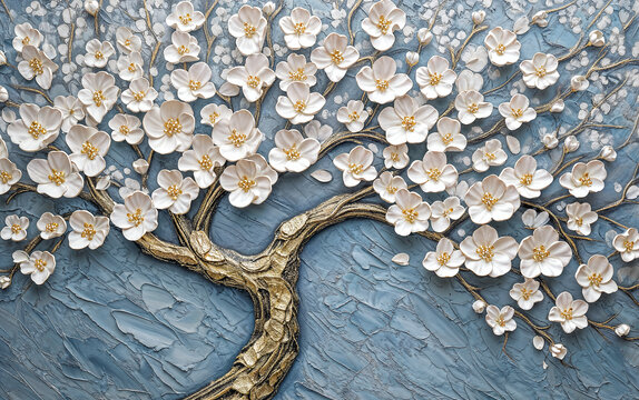 油畫花朵