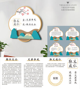 中式文化展板