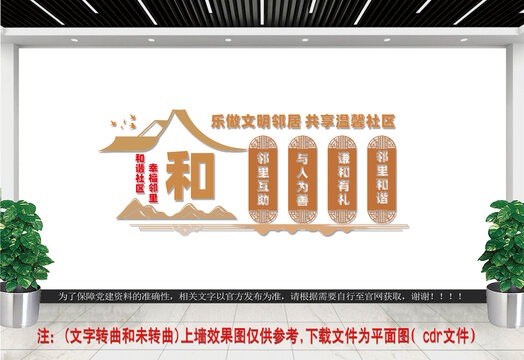 和諧社區(qū)文化墻