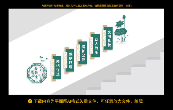 校園樓梯文化墻