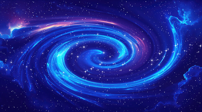 唯美夢(mèng)幻星空旋渦星系