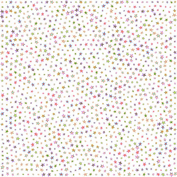 彩色五角星形小碎花