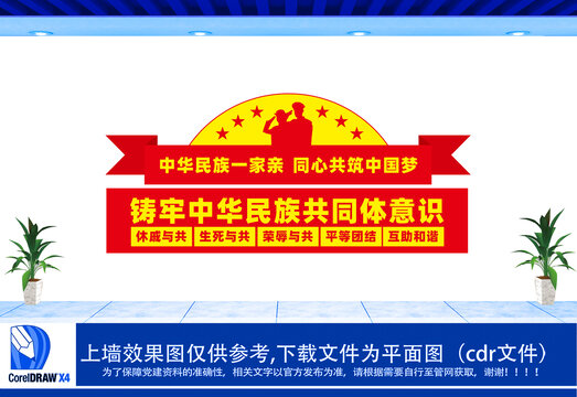 中華民族共同體意識設(shè)計(jì)文化墻