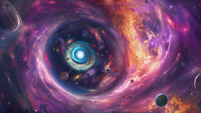 星球太空宇宙星系背景墻