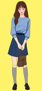 插畫女孩