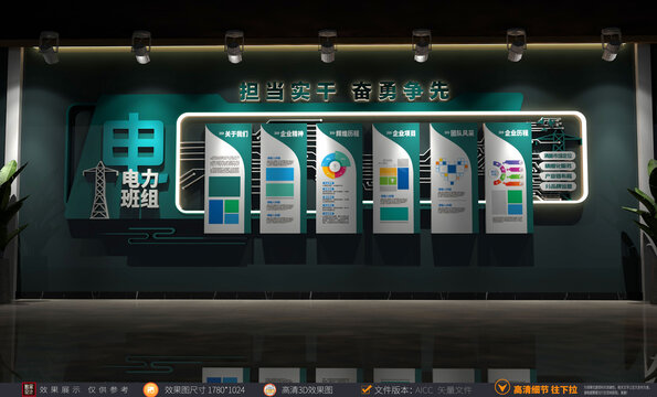 電力班組文化墻