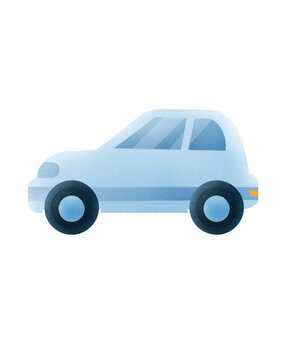 可愛(ài)卡通小汽車(chē)插畫(huà)