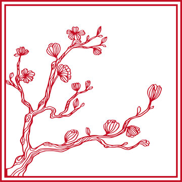 剪紙花卉圖案