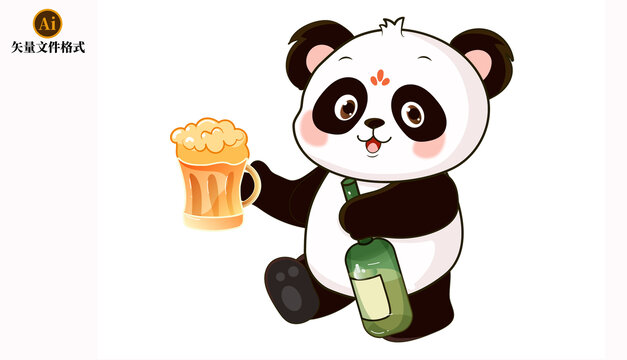 啤酒小熊貓