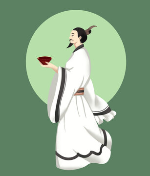 屈原李白扁平古風人物
