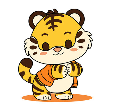 小老虎插畫