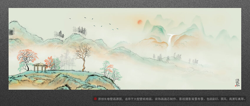 云南蒼山寫意裝飾畫