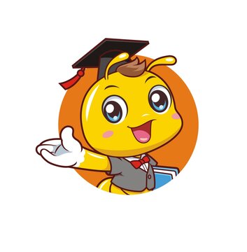 卡通可愛小螞蟻博士邀請頭像