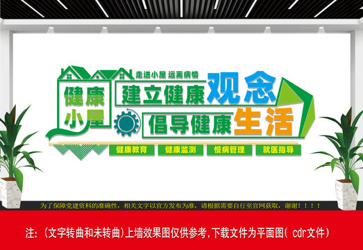 健康小屋文化墻