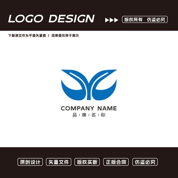 Y字母翅膀logo