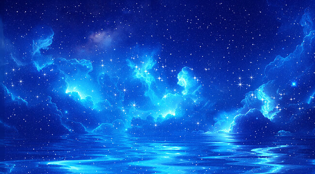 藍(lán)色宇宙星空銀河星河