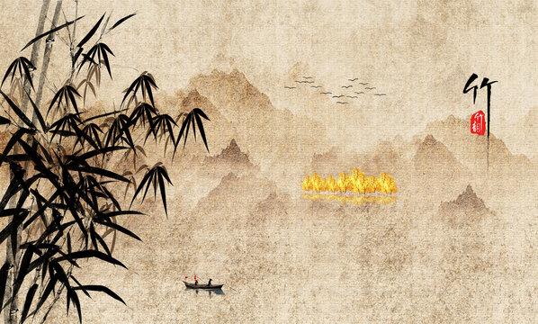 墨竹背景