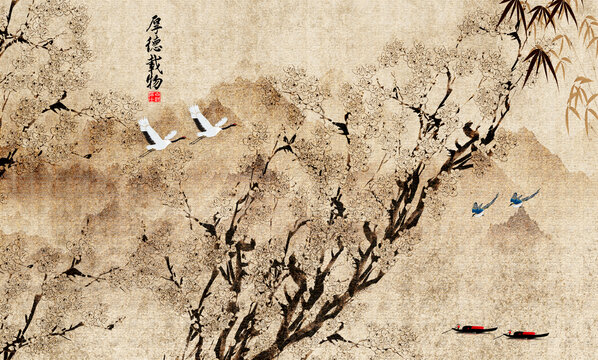 墨竹背景墻
