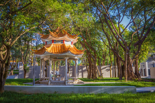 公園亭子