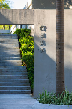 華僑公園棕櫚廣場(chǎng)一角