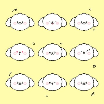 可愛(ài)表情小狗頭