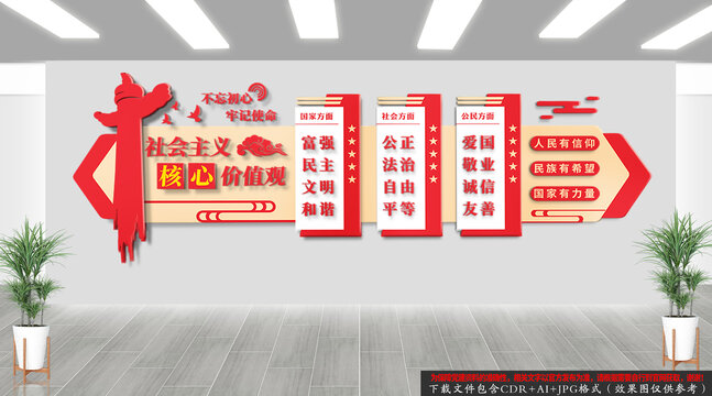 社會主義核心價值觀文化墻