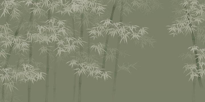新中式意境竹林