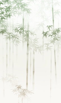 新中式意境竹林