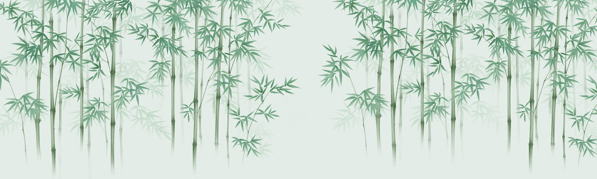 新中式意境竹林