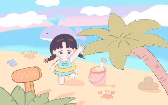 夏日海邊