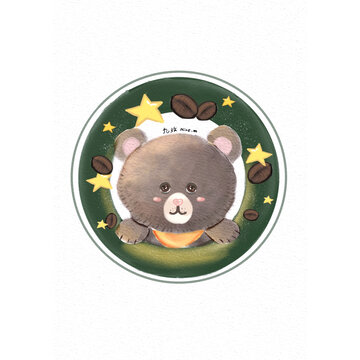 小熊咖啡星星標(biāo)志