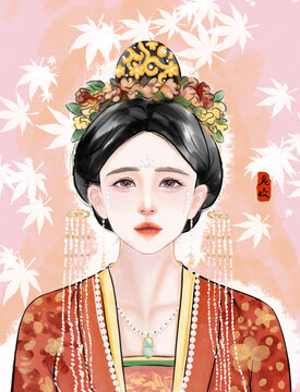 墨雨云間古風(fēng)人物插圖