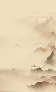 意境水墨山水