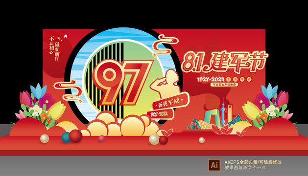 建立軍節(jié)布置