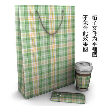 綠色系格柄圖案