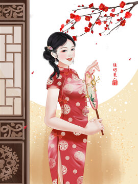 旗袍美女