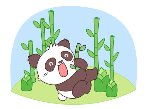 卡通可愛熊貓