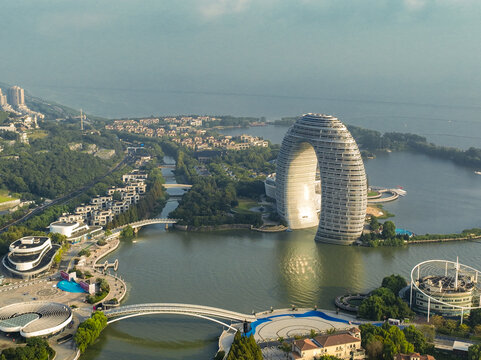 浙江湖州太湖旅游度假區日出