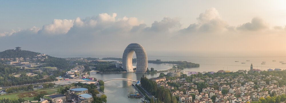浙江湖州太湖旅游度假區(qū)日出