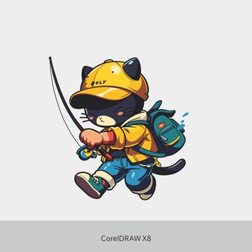 小貓釣魚