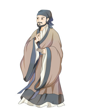 古人插畫荀子