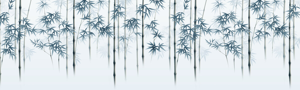 新中式意境竹林