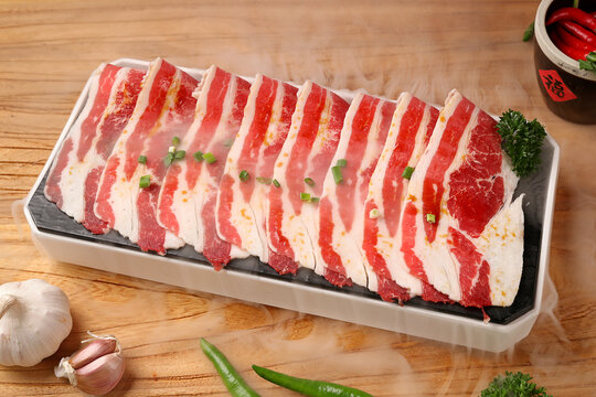 烤肉牛五花