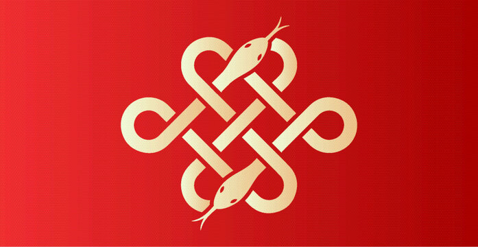 蛇中國(guó)結(jié)藝術(shù)設(shè)計(jì)