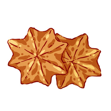 卡通甜點(diǎn)八角星餅干