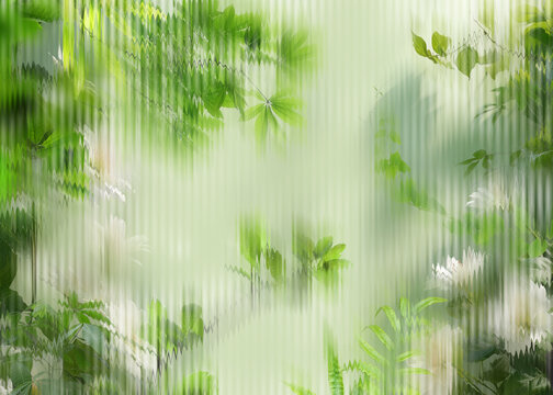 清新植物背景