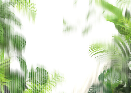清新植物背景畫(huà)